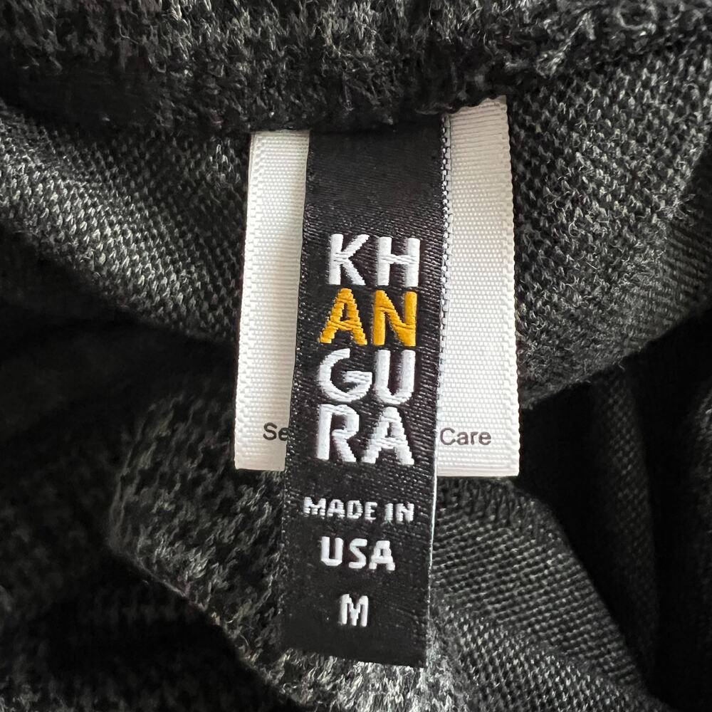 Khangura Pants Medium Patchwork Herringbone Wide … - image 6